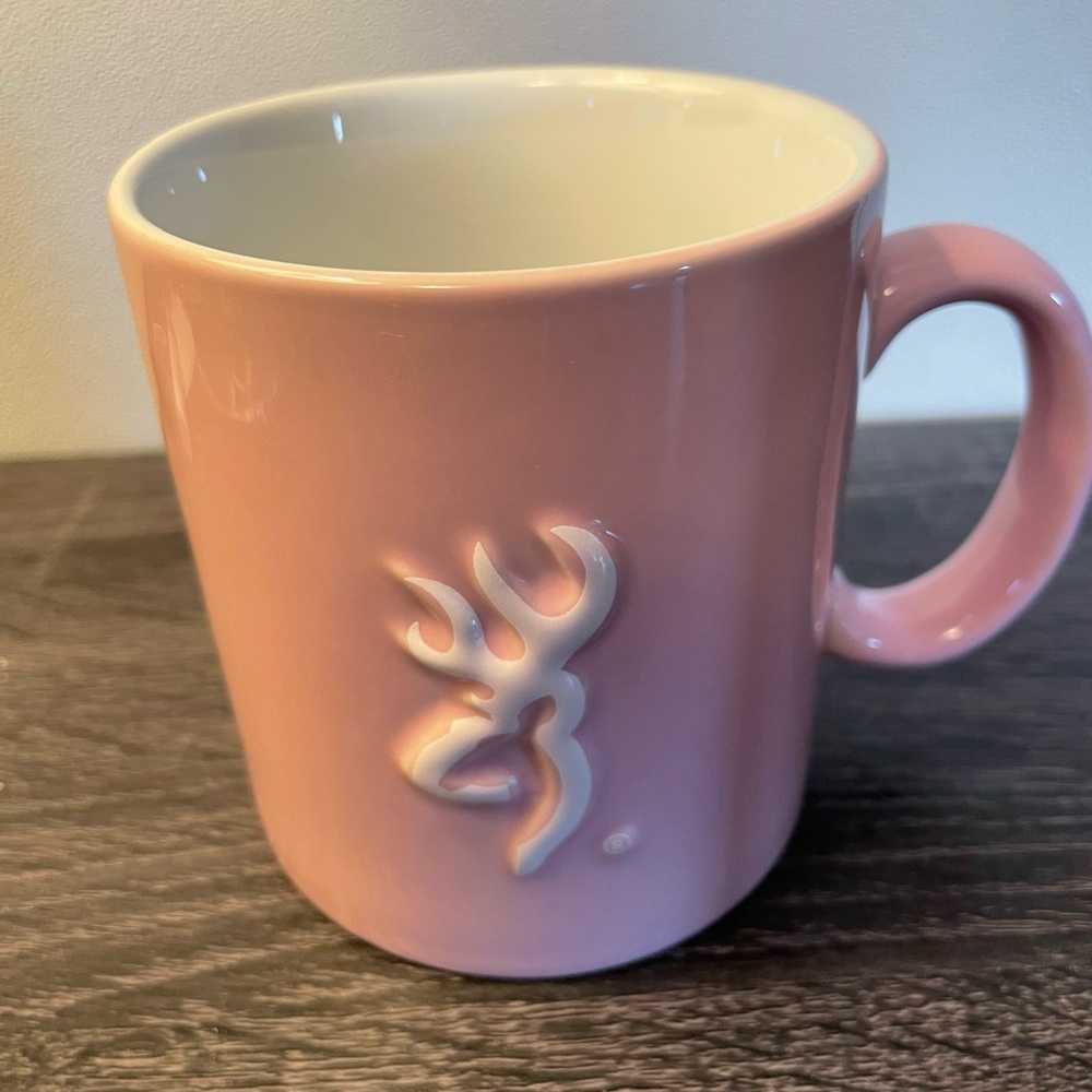 3/$20 | Browning - Pink Ceramic Mug